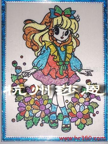 供应金粉画 艺术闪光画